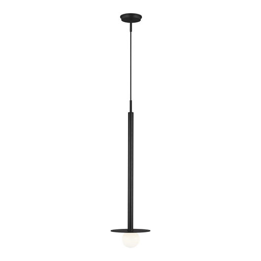 Myhouse Lighting Visual Comfort Studio - KP1011MBK - One Light Pendant - Nodes - Midnight Black