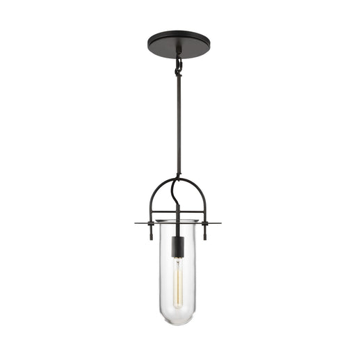 Myhouse Lighting Visual Comfort Studio - KP1021AI - One Light Pendant - Nuance - Aged Iron