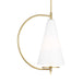 Myhouse Lighting Visual Comfort Studio - KP1041BBS - One Light Pendant - Gesture - Burnished Brass