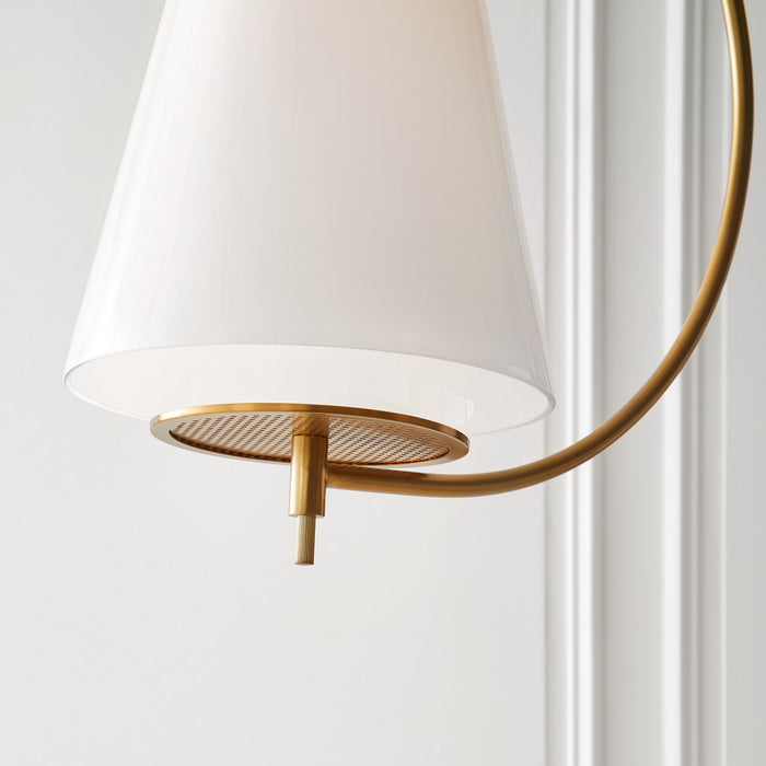 Myhouse Lighting Visual Comfort Studio - KP1041BBS - One Light Pendant - Gesture - Burnished Brass