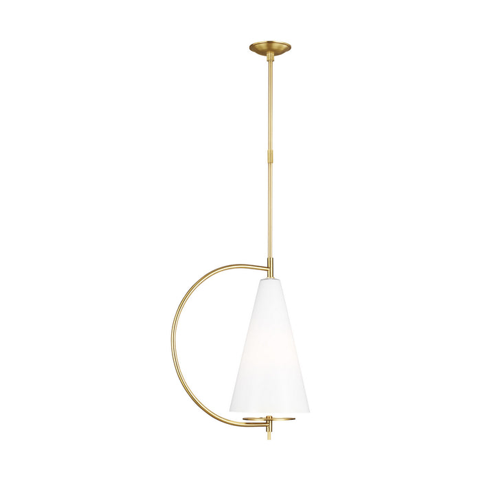 Myhouse Lighting Visual Comfort Studio - KP1041BBS - One Light Pendant - Gesture - Burnished Brass