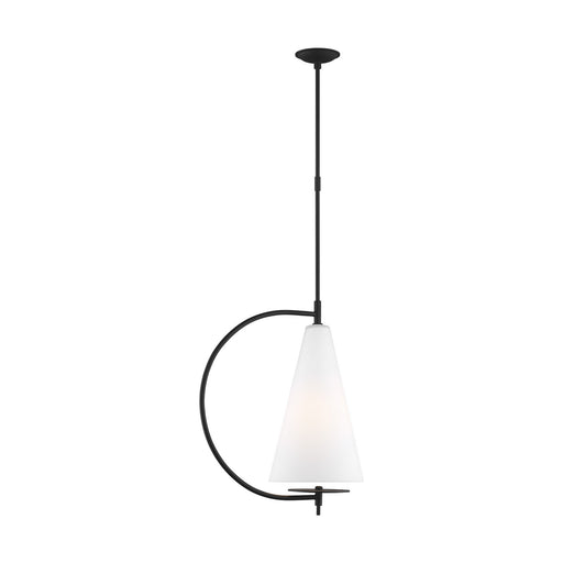 Myhouse Lighting Visual Comfort Studio - KP1041MBK - One Light Pendant - Gesture - Midnight Black