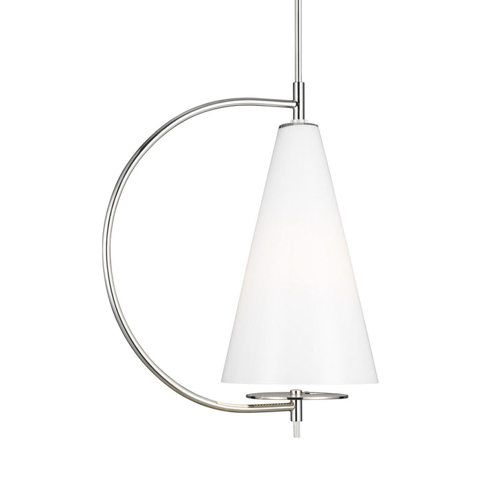 Myhouse Lighting Visual Comfort Studio - KP1041PN - One Light Pendant - Gesture - Polished Nickel