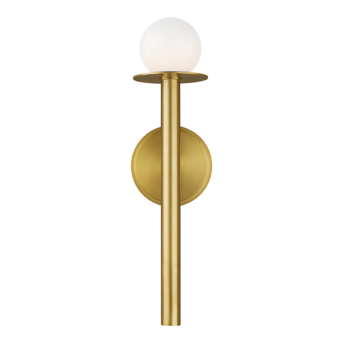 Myhouse Lighting Visual Comfort Studio - KW1001BBS - One Light Wall Sconce - Nodes - Burnished Brass