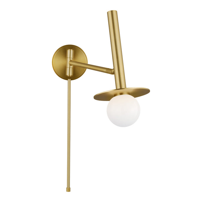 Myhouse Lighting Visual Comfort Studio - KW1021BBS - One Light Wall Sconce - Nodes - Burnished Brass