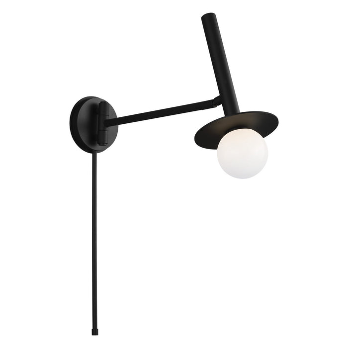 Myhouse Lighting Visual Comfort Studio - KW1021MBK - One Light Wall Sconce - Nodes - Midnight Black