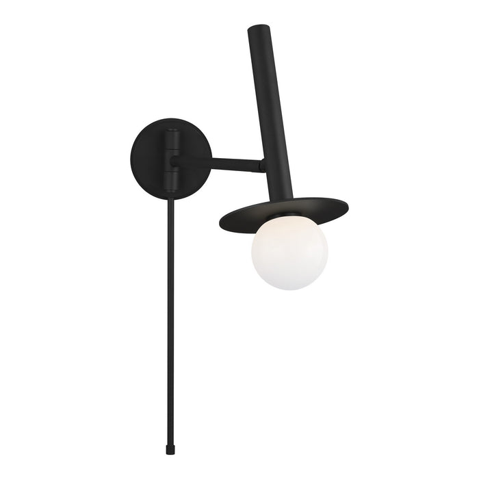 Myhouse Lighting Visual Comfort Studio - KW1021MBK - One Light Wall Sconce - Nodes - Midnight Black