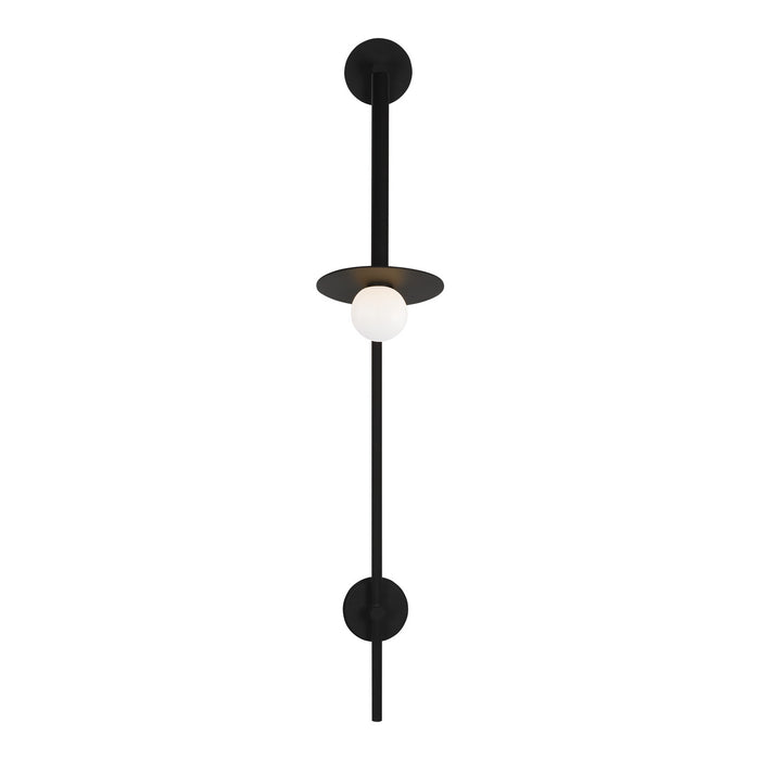 Myhouse Lighting Visual Comfort Studio - KW1031MBK - One Light Wall Sconce - Nodes - Midnight Black