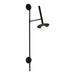 Myhouse Lighting Visual Comfort Studio - KW1031MBK - One Light Wall Sconce - Nodes - Midnight Black