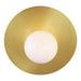 Myhouse Lighting Visual Comfort Studio - KW1041BBS - One Light Wall Sconce - Nodes - Burnished Brass