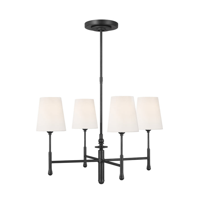 Myhouse Lighting Visual Comfort Studio - TC1004AI - Four Light Chandelier - Capri - Aged Iron