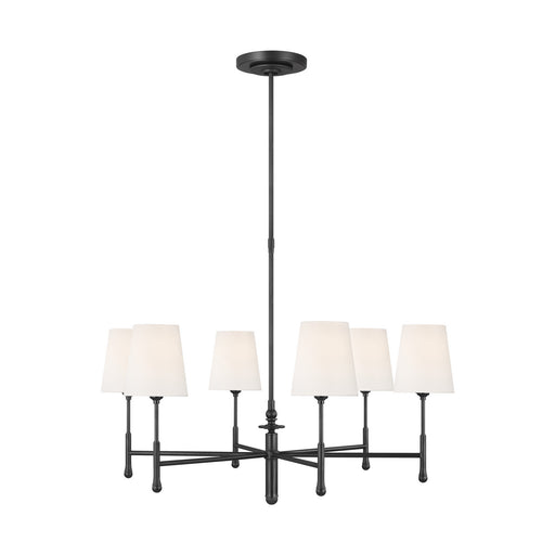 Myhouse Lighting Visual Comfort Studio - TC1016AI - Six Light Chandelier - Capri - Aged Iron