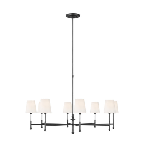 Myhouse Lighting Visual Comfort Studio - TC1028AI - Eight Light Chandelier - Capri - Aged Iron