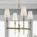 Myhouse Lighting Visual Comfort Studio - TC1034BBS - Four Light Chandelier - Beckham Classic - Burnished Brass