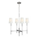 Myhouse Lighting Visual Comfort Studio - TC1034PN - Four Light Chandelier - Beckham Classic - Polished Nickel