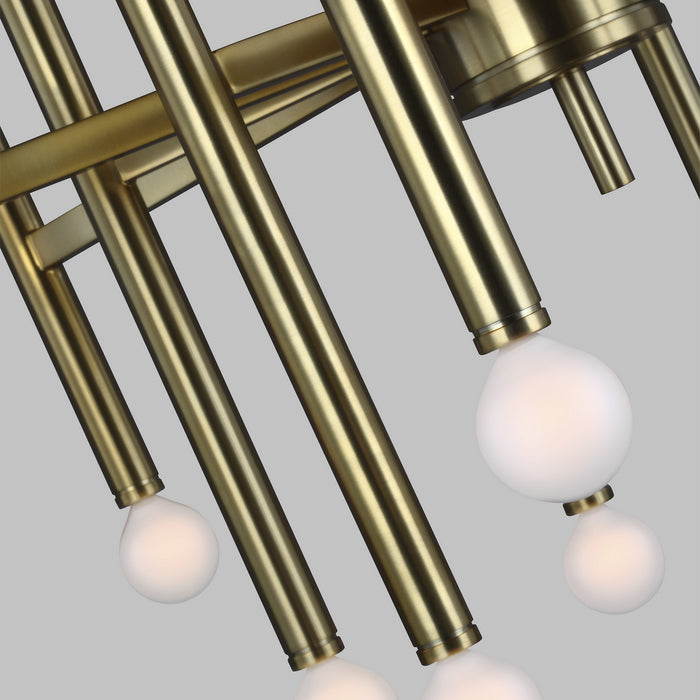 Myhouse Lighting Visual Comfort Studio - TC10624BBS - 24 Light Chandelier - Beckham Modern - Burnished Brass