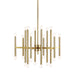 Myhouse Lighting Visual Comfort Studio - TC10624BBS - 24 Light Chandelier - Beckham Modern - Burnished Brass