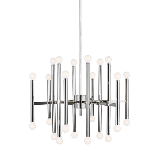 Myhouse Lighting Visual Comfort Studio - TC10624PN - 24 Light Chandelier - Beckham Modern - Polished Nickel