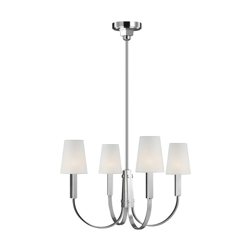 Myhouse Lighting Visual Comfort Studio - TC1084PN - Four Light Chandelier - Logan - Polished Nickel