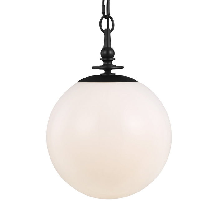 Myhouse Lighting Visual Comfort Studio - TP1041AI - One Light Pendant - Capri - Aged Iron