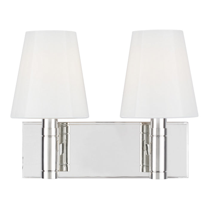 Myhouse Lighting Visual Comfort Studio - TV1022PN - Two Light Vanity - Beckham Classic - Polished Nickel