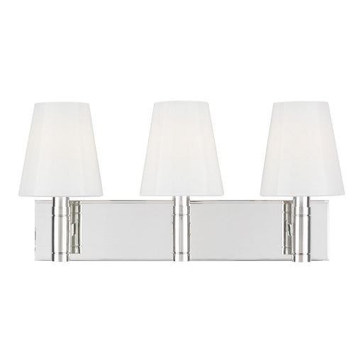 Myhouse Lighting Visual Comfort Studio - TV1033PN - Three Light Vanity - Beckham Classic - Polished Nickel