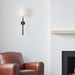 Myhouse Lighting Visual Comfort Studio - TW1021AI - One Light Wall Sconce - Capri - Aged Iron