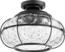 Myhouse Lighting Quorum - 3375-13-69 - One Light Ceiling Mount - Textured Black