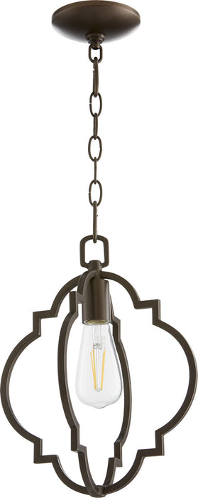 Myhouse Lighting Quorum - 3842-86 - One Light Pendant - Dublin - Oiled Bronze