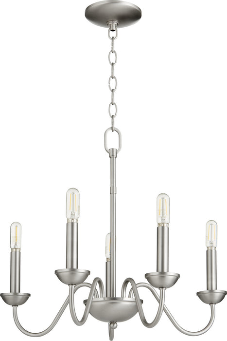 Myhouse Lighting Quorum - 6040-5-65 - Five Light Chandelier - 6040 Chandeliers - Satin Nickel