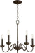 Myhouse Lighting Quorum - 6040-5-86 - Five Light Chandelier - 6040 Chandeliers - Oiled Bronze