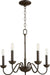 Myhouse Lighting Quorum - 6040-5-86 - Five Light Chandelier - 6040 Chandeliers - Oiled Bronze