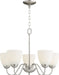 Myhouse Lighting Quorum - 6041-5-65 - Five Light Chandelier - 6041 Chandeliers - Satin Nickel