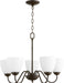 Myhouse Lighting Quorum - 6041-5-86 - Five Light Chandelier - 6041 Chandeliers - Oiled Bronze