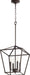 Myhouse Lighting Quorum - 604-4-86 - Four Light Entry Pendant - Gabriel - Oiled Bronze