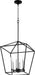Myhouse Lighting Quorum - 604-6-69 - Six Light Entry Pendant - Gabriel - Textured Black