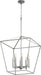 Myhouse Lighting Quorum - 604-8-64 - Eight Light Entry Pendant - Gabriel - Classic Nickel