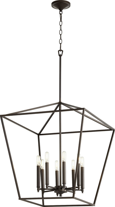 Myhouse Lighting Quorum - 604-8-86 - Eight Light Entry Pendant - Gabriel - Oiled Bronze