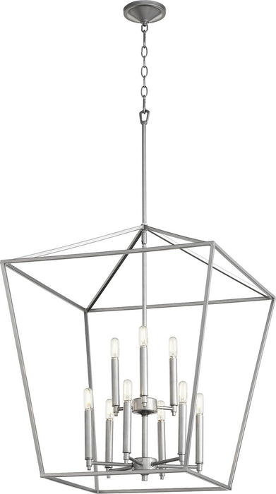 Myhouse Lighting Quorum - 604-9-64 - Nine Light Entry Pendant - Gabriel - Classic Nickel