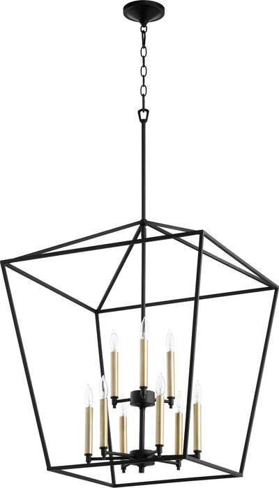 Myhouse Lighting Quorum - 604-9-69 - Nine Light Entry Pendant - Gabriel - Textured Black