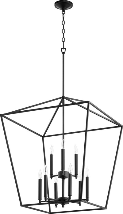 Myhouse Lighting Quorum - 604-9-69 - Nine Light Entry Pendant - Gabriel - Textured Black
