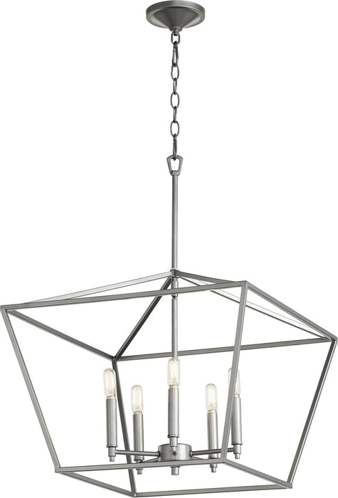 Myhouse Lighting Quorum - 644-5-64 - Five Light Chandelier - Gabriel - Classic Nickel