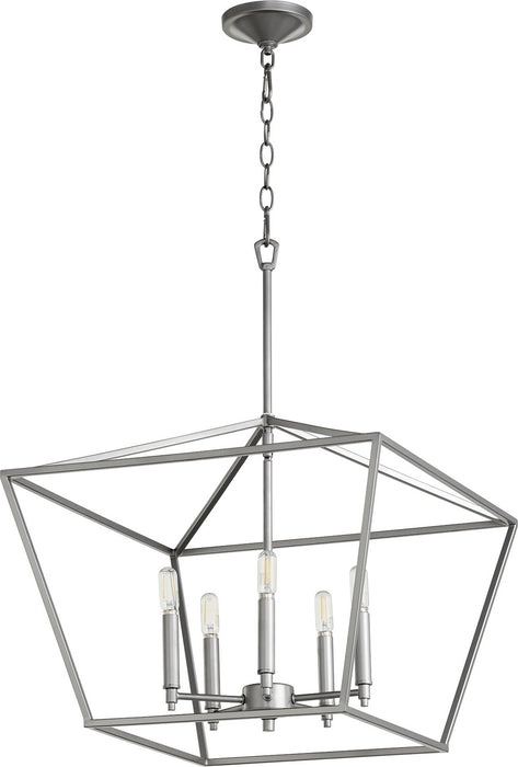 Myhouse Lighting Quorum - 644-5-64 - Five Light Chandelier - Gabriel - Classic Nickel