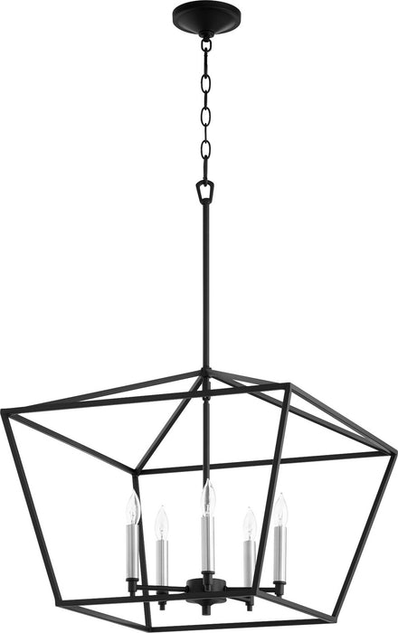 Myhouse Lighting Quorum - 644-5-69 - Five Light Chandelier - Gabriel - Textured Black