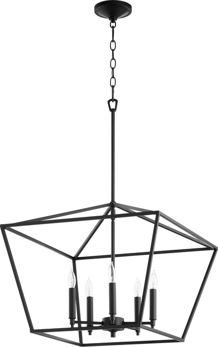 Myhouse Lighting Quorum - 644-5-69 - Five Light Chandelier - Gabriel - Textured Black