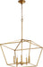 Myhouse Lighting Quorum - 644-5-74 - Five Light Chandelier - Gabriel - Gold Leaf