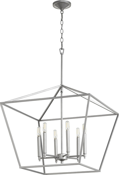 Myhouse Lighting Quorum - 644-6-64 - Six Light Chandelier - Gabriel - Classic Nickel