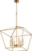 Myhouse Lighting Quorum - 644-6-74 - Six Light Chandelier - Gabriel - Gold Leaf