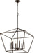 Myhouse Lighting Quorum - 644-6-86 - Six Light Entry Pendant - Gabriel - Oiled Bronze