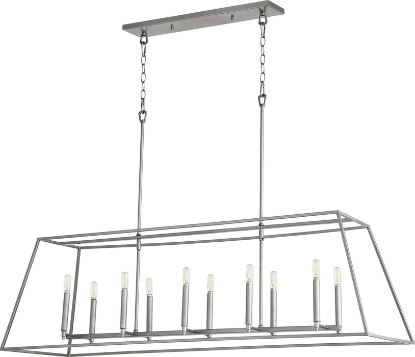 Myhouse Lighting Quorum - 654-10-64 - Ten Light Pendant - Gabriel - Classic Nickel